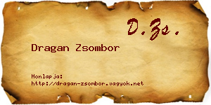 Dragan Zsombor névjegykártya
