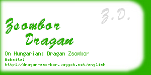 zsombor dragan business card